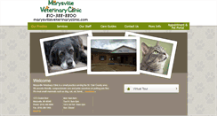 Desktop Screenshot of marysvilleveterinaryclinic.com